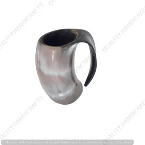 Taza de cerveza de cerámica medieval de cuerno vikingo - Product Image 2