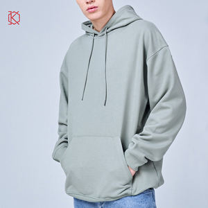 Suéter de gran tamaño de manga larga con logotipo personalizado para hombre, ropa de calle de talla grande de invierno sólida, Sudadera con capucha, impermeable a prueba de viento - Product Image 5