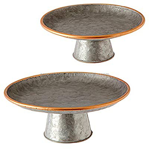 Plateau de service à gâteaux, fabricant de desserts, support à pâtisserie galvanisé - Product Image 1