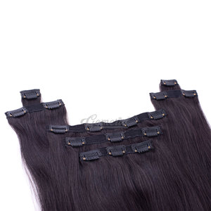 Extensiones de Cabello Virgen Indio con Clip, 100% Cabello Humano Remy, Trama Única, Sin Enredos, Alta Calidad - Product Image 6