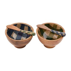 Cuenco de madera para fruta y ensalada, cuenco metálico para nueces - Product Image 5