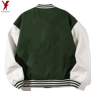 Blouson style Bomber avec lettres brodées pour homme, veste de collège, couleurs brodées, - Product Image 3