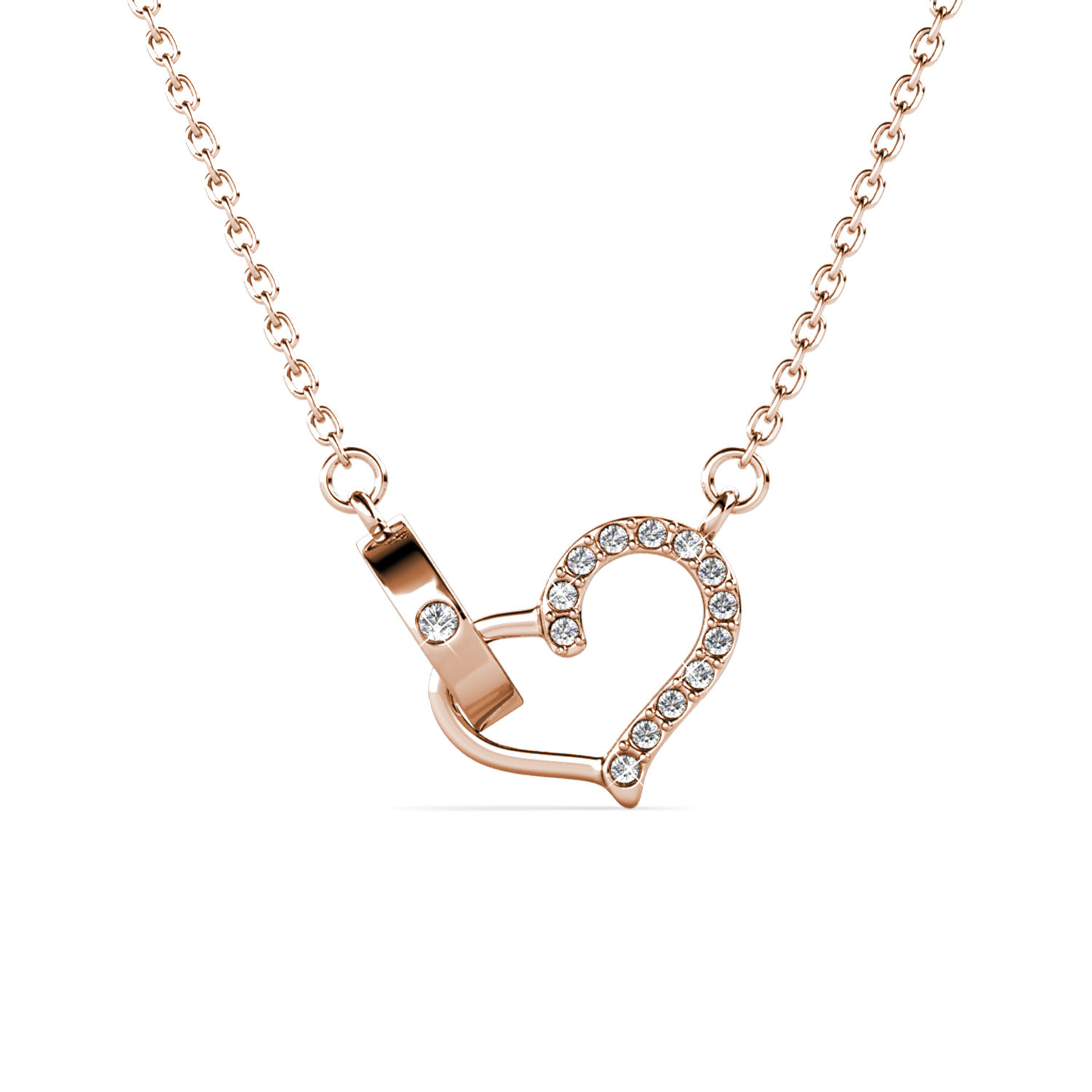 S925 With 18k Rose Gold Plated Women Necklace