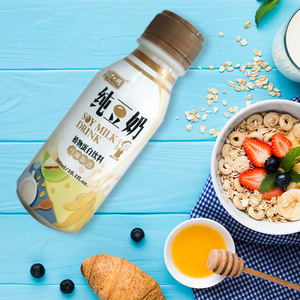 Leche de Soja Sin GMO de Taiwán en Botella de PP de 300 ml con Sabor Dulce, Productos de Soja - Product Image 2