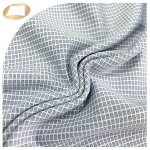 Recyclé polyester spandex tissu à carreaux pour athleisure porter - Product Image 2