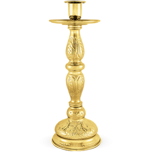 Candelabro cónico de latón, suministros de Iglesia, Brassworld, India - Product Image 4