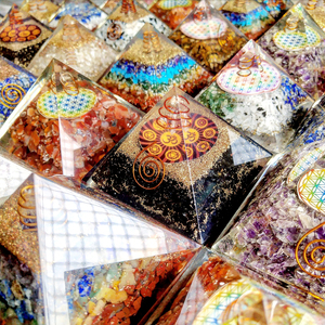 Pirámide de orgonita de 7 Chakras, árbol de la vida, pirámide de orgonita de colores del arco iris para la curación, meditación, orgonita de siete chakras - Product Image 5