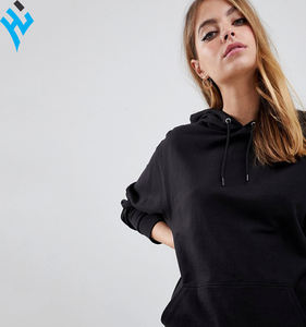 Haute qualité dernière mode sweat à capuche pour femme 100% coton noir pull à manches longues slim fit sweats à capuche pour les femmes - Product Image 4