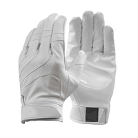 Guantes de Receptor de Fútbol Americano Pinco Sports, Color Personalizado, Diseño Sólido, Cuero/Neopreno, Logotipo Personalizado, Uso Casual