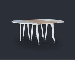 Bureau de direction moderne de qualité supérieure AVEN, panneau de mélamine avec bordure en PVC de qualité E1, convertible, bureau, maison, réunions, modulaire, ISO - Product Image 2