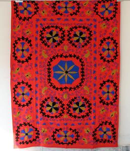 Colcha bordada de estilo americano, colcha de estilo clásico y escandinavo con diseño bordado, tapiz de pared multiusos de 100% algodón para uso en la playa - Product Image 3