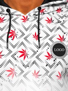 Vente en gros de sweats à capuche blancs de qualité supérieure pour hommes, sweats à capuche anti-rétrécissement tissés par sublimation en vrac style hiver OEM - Product Image 6