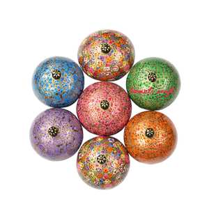 Kashmiri-cajas de polvo de papel mache multicolor - Product Image 1