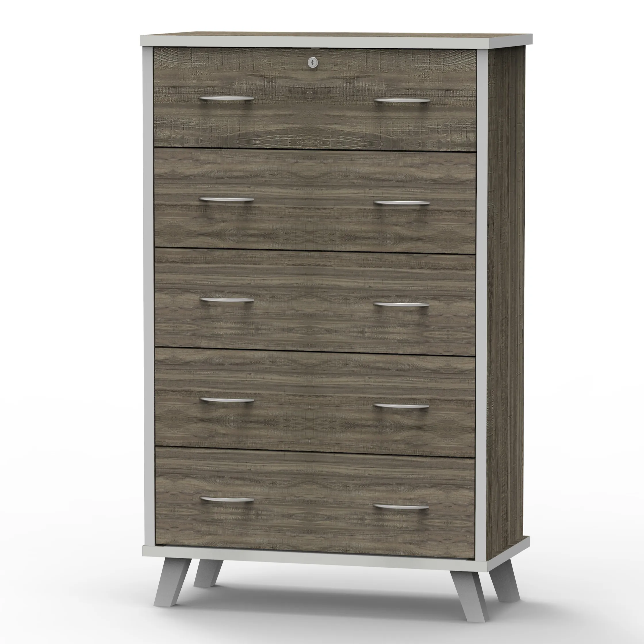 High Quality Low Cost 5 Layer Drawers Chest Of Drawers Bulk Export Malaysia Made Furniture 1415