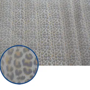 Impresión personalizada de 100% Material de poliéster tejido abierto de malla de tela para zapatos