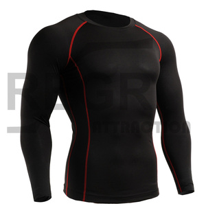 Chemises de sport de Compression, surf à manches longues, Logo personnalisé UV BJJ Rashguard MMA Sublimation hommes éruption Guard DHL Sublimation FEDEX OEM - Product Image 1