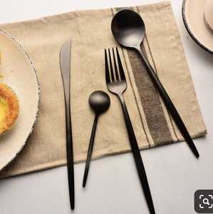 Wholesale Sustainable Stainless Steel & Brass Flatware <b>Set</b> Color <b>Cutlery</b> for Home Hotel Restaurant for Christmas - Product Image 6