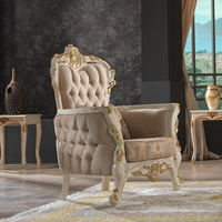 Ensemble de canapés Chesterfield Royal Luxury - Design moderne, fabrication turque, métal pliable, couleur personnalisable, housse amovible, hôtel, école