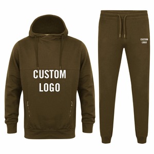Ensemble de survêtement en jersey tricoté uni pour homme, haute qualité, 100% coton, couleur personnalisée, vêtements de sport avec logo personnalisé - Product Image 4