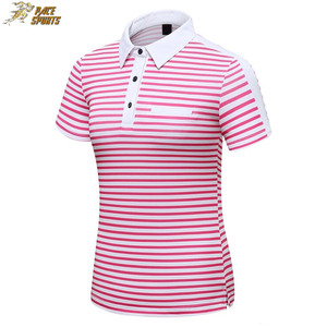 เสื้อโปโลตัวสั้นของผู้หญิงเสื้อสีระเหิดตกแต่งโลโก้ - Product Image 2