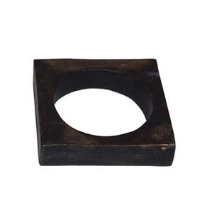 Porte-serviettes carré en métal, design moderne et écologique pour la décoration de fête, plaqué vert - Product Image 2