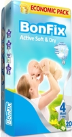 Pañales de tela hipoalergénicos BONFIX OEM personalizados, talla 5, con estampado, de tela no tejida, con protección contra fugas y superficie seca, venta al por mayor para bebés