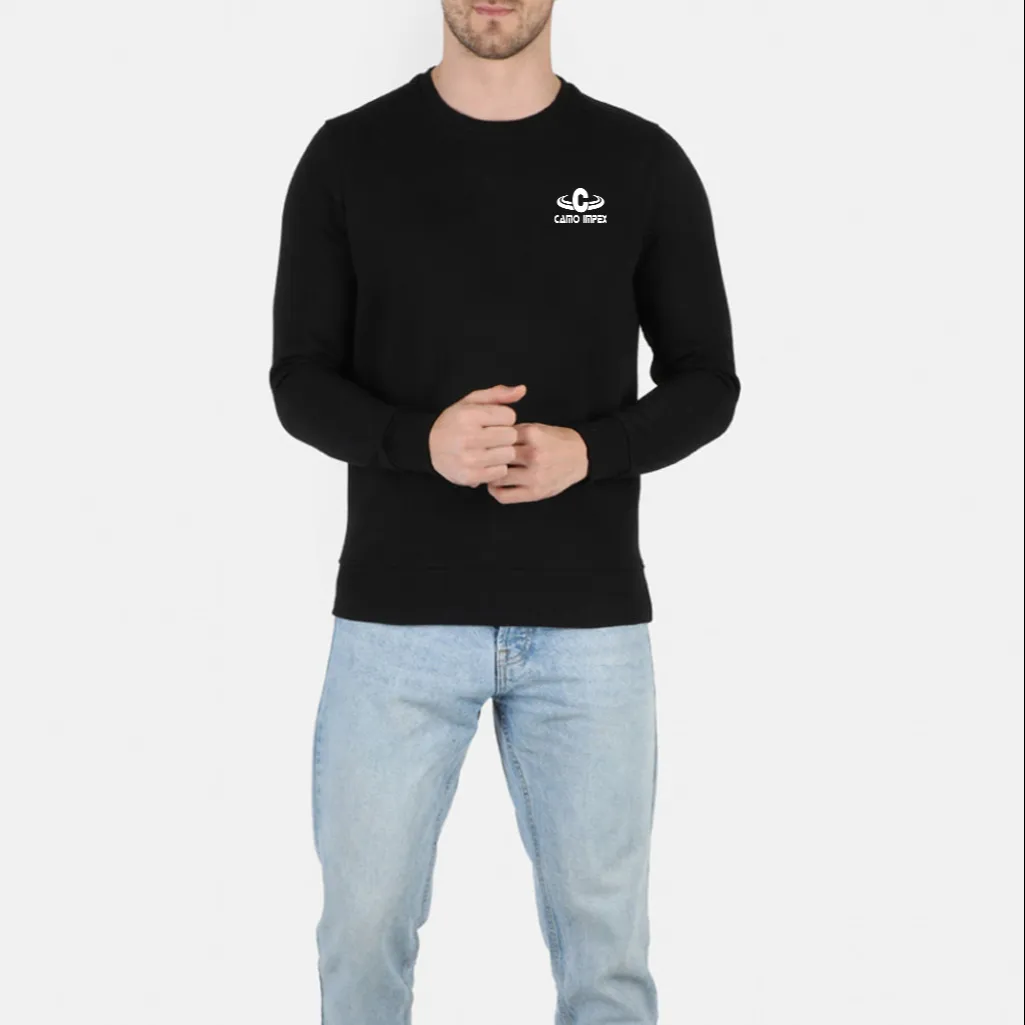 Men Black Printed Custom New Polo Knitted Big And Tall Staked Compression Plain Sweat Shirt Hoodie Manufactured By Camo Impex