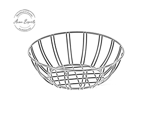 Bol à fruits moderne en acier inoxydable, élégant et durable, idéal pour servir et stocker des produits frais - Product Image 1