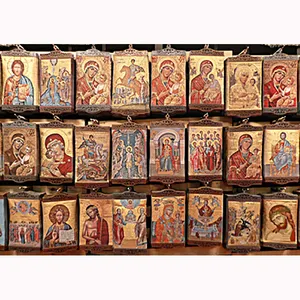 Тканые религиозные иконы 20 см x 30 см (тканые большие иконы)