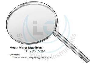 Espejo de boca dental de acero inoxidable manual con mango y soporte Nipkon, equipo dental de metal - Product Image 5