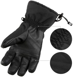 Reflective Design <b>Lock</b> Temperature Outdoor Custom Men's Winter Hand Protectors Leather Split/Full Finger Cross-country <b>Skiing</b> - Product Image 6