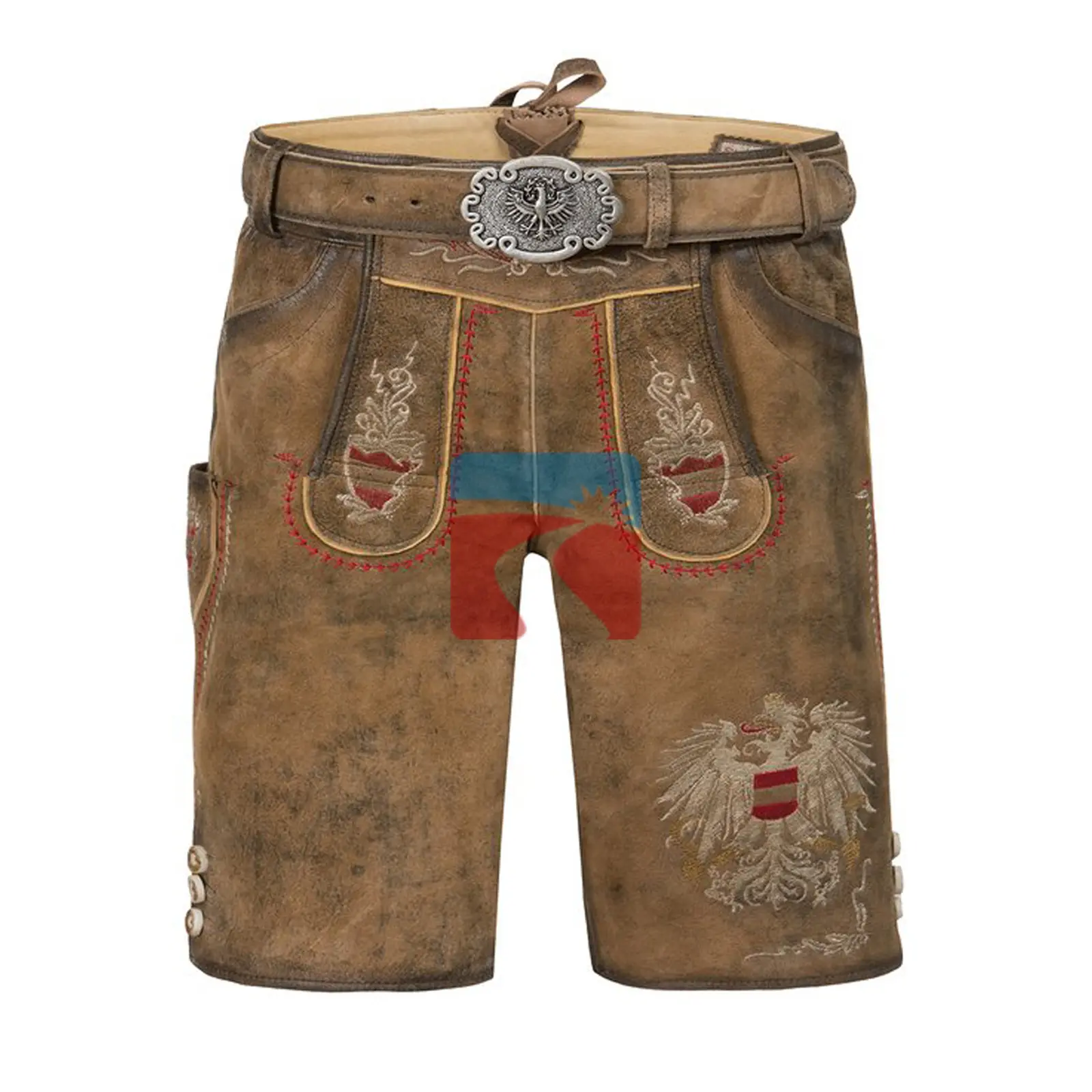 2021 Latest Custom Cowhide Suede Leather Bavarian Lederhosen - Trachten products - Traditional Women (Beer Fastival Hot Shorts)