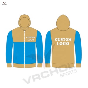 Sweat à capuche zippé personnalisé pour hommes sweat-shirt en polyester durable anti-rétrécissement anti-rides tricoté solide grande taille - Product Image 6