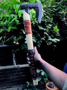 MDM Handmade Custom High Carbon Steel Felling <b>Axe</b> Ash <b>Wood</b> Handle 22-inch Industrial Grade Outdoor Camping Survival 58-60 - Product Image 4