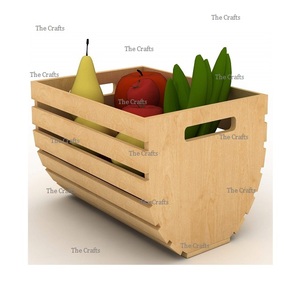 Fantastic Design <b>Wooden</b> Two Tiers Vegetables And Fruits <b>Basket</b> With Premium Quality Best Selling Storage <b>Basket</b> - Product Image 4
