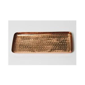 Bandeja de servicio pulida de cobre hecha a mano, bandeja clásica personalizada y elegante para servir - Product Image 1