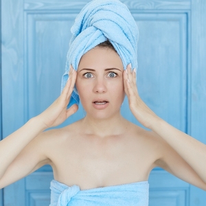 100% serviette de cheveux enveloppante en coton pour cheveux bouclés après la douche Turbans de cheveux de couleur personnalisés avec une qualité supérieure au prix d'usine - Product Image 2