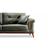 Moderno Juego de Sofás Chesterfield de Madera Maciza Turca, Diseño Acolchado, para Uso en Hospitales, Apartamentos, Escuelas, Almacenes, Talleres, Centros Comerciales, Personalizable