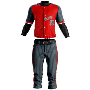 Uniforme de béisbol de sublimación transpirable, ropa deportiva de tendencia, último diseño - Product Image 1