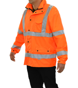 Chaqueta reflectante de seguridad para construcción, trabajo de alta visibilidad - Product Image 5