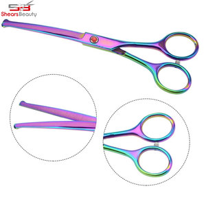 2024 nouveau style de ciseaux de toilettage pour animaux de compagnie à pointe ronde en acier inoxydable de haute qualité pour chats et chiens vente chaude! - Product Image 5