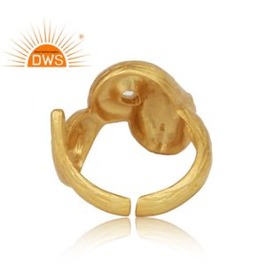 Anillo de circón rojo, venta al por mayor, diseño de serpiente antiguo, anillo de plata 925 chapado en oro, joyería, Colección delicada - Product Image 4