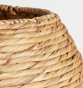 Manufacturer <b>Large</b> Round Shaped Water Hyacinth Storage <b>Basket</b> Bins Water Hyacinth Open Weave <b>Basket</b> Competitive Price Wholesales - Product Image 4