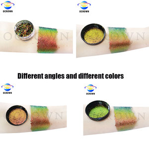 Paillettes caméléon colorées, Pigments changeants, pour cosmétique, Art des ongles, flocons - Product Image 6