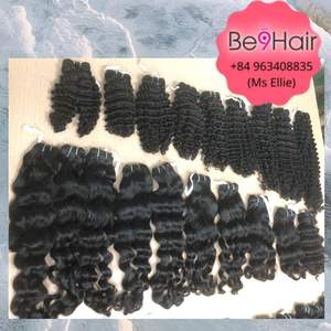 ที่มีคุณภาพสูงเวียดนามเวอร์จินเรมี่มนุษย์ต่อผมลึกหยักรวมกลุ่มเครื่องคู่ผ้าในราคาขายส่ง - Product Image 2
