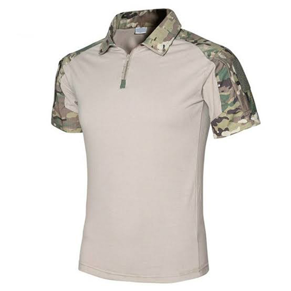 Custom Tactical Polo T-Shirts for Men Breathable Military Uniform Shirt OEM Outdoor Apparel Supplier