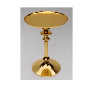 Meubles de salon moderne, rond et Simple, en métal doré, permettant de gagner de l'espace, Table basse d'hôtel, de chevet décorative, nouvelle collection - Product Image 5