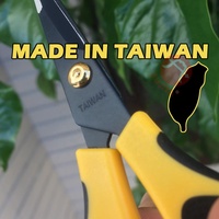 Ciseaux à bonsaï Little Bud Plant de Taïwan, revêtement PTFE, poignée antidérapante, acier inoxydable 420J2, qualité industrielle, lame coupante de 5,0 mm