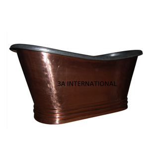 Meubles de salle de bain d'intérieur au design européen Baignoire en cuivre pour un bain confortable Baignoires modernes et élégantes à la mode - Product Image 6