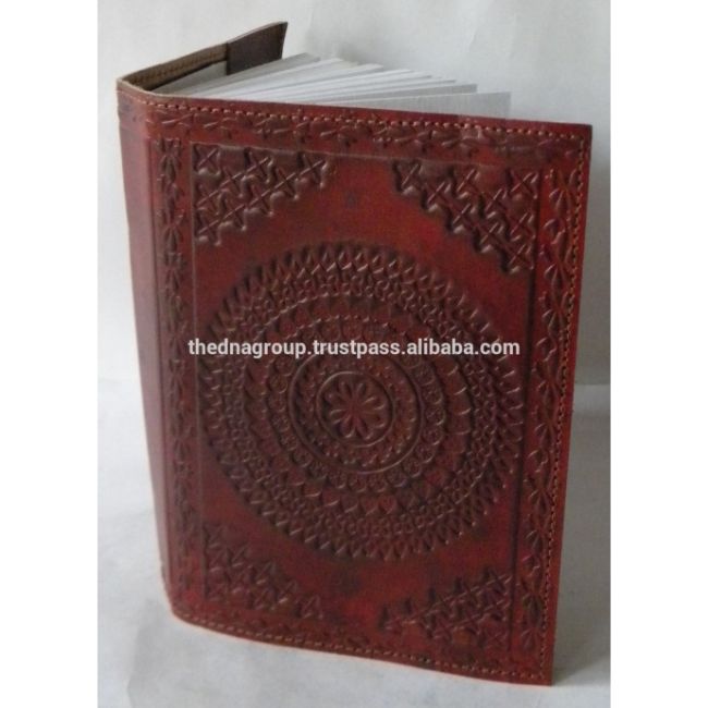 Индивидуальный кожаный многоразовый дневник, винтажный рельефный Жесткий кожаный дневник с гравировкой